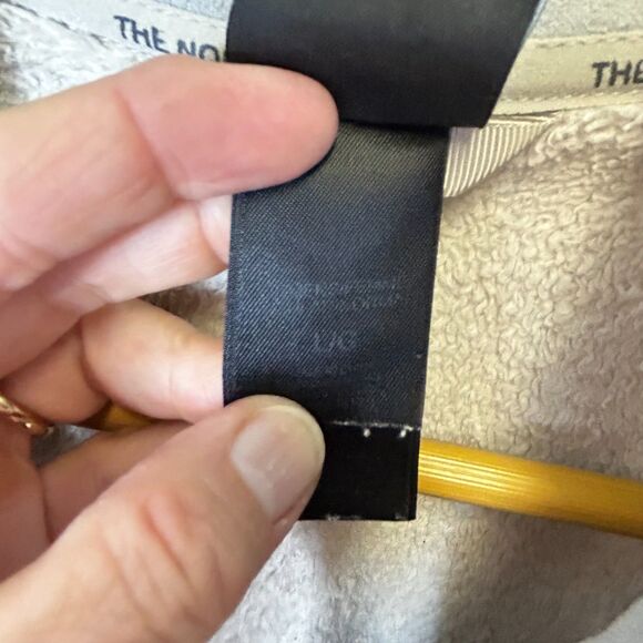 The North Face Osito Women's Off-White Plush Fleece Zip Front Jacket Size L - Picture 6 of 14